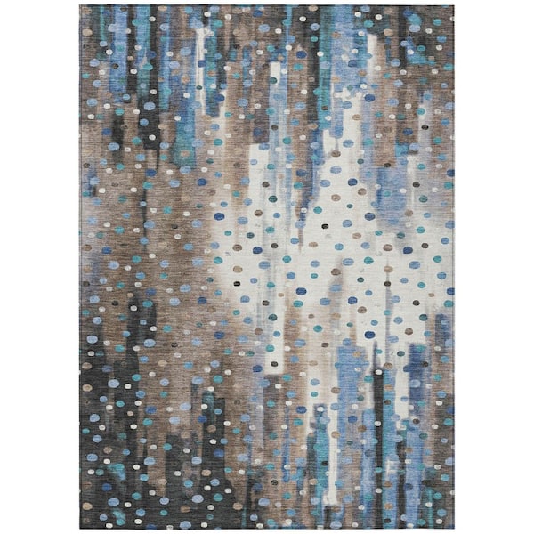 Addison Rugs Chantille Machine Washable Indoor/Outdoor Abstract ACN2213 Taupe 9 ft. x 12 ft. Area Rug