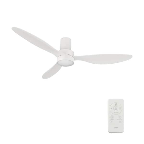 CARRO Xander II 52 in. Color Changing Integrated LED Indoor White 10-Speed DC Ceiling Fan with Light Kit and Remote Control