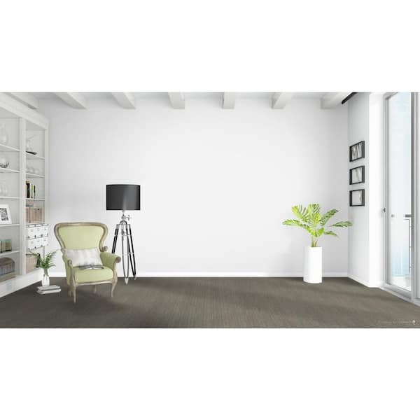 Belle Cove - Hangout - Brown 45 oz. SD Polyester Pattern Installed Carpet