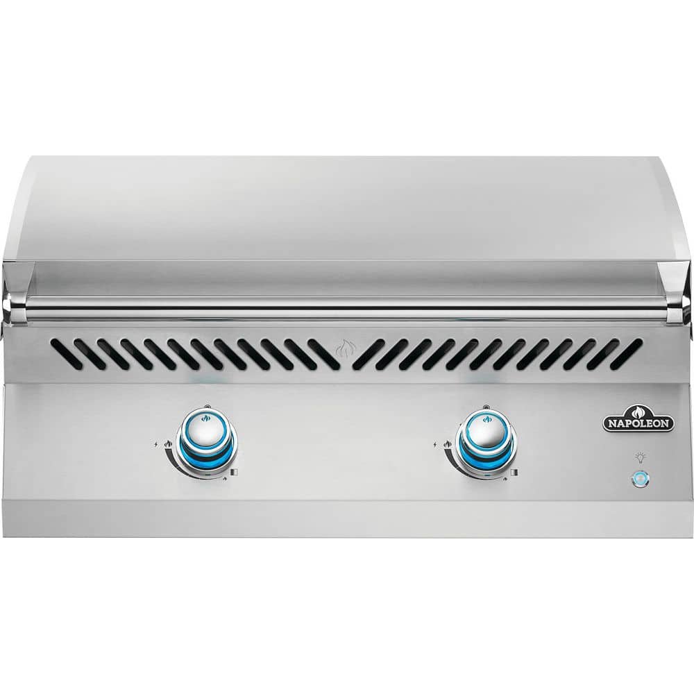 Built-In 700 Series 32 in. 2-Burner Propane Gas Grill Griddle in Stainless Steel