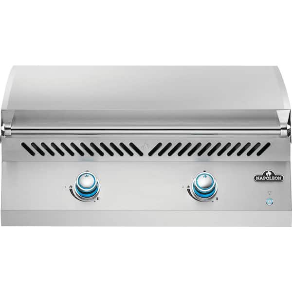 Built-In 700 Series 32 in. Grill Griddle, 2-Burner Propane, Stainless Steel