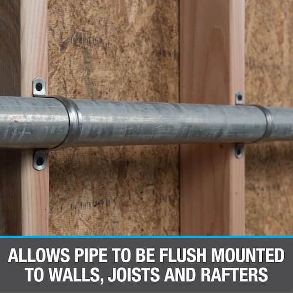 1 in. Galvanized 2-Hole Pipe Hanger Strap (4-Pack)