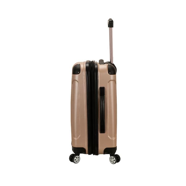 Rockland London 3-Piece Hardside Spinner Luggage Set, Champagne