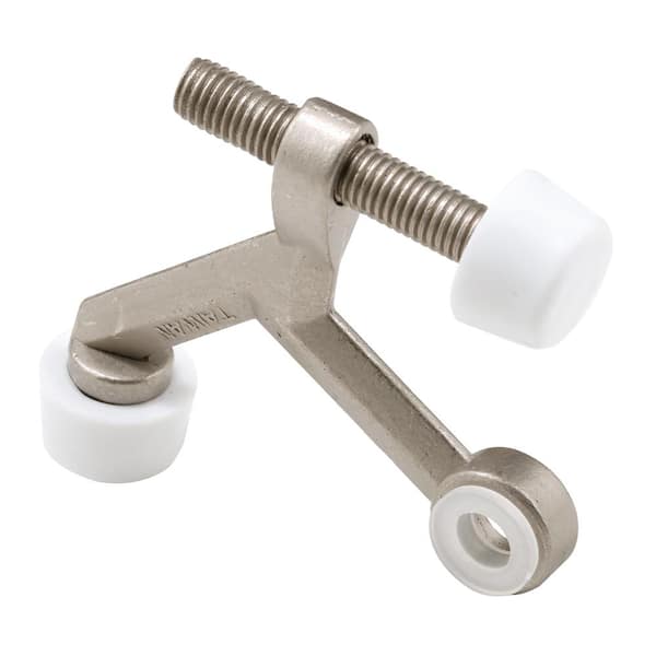 Hinge Pin Door Stop 1-1/4 in. Bolt Diecast Construction Satin Nickel 30° Adjustable (10-Pack)