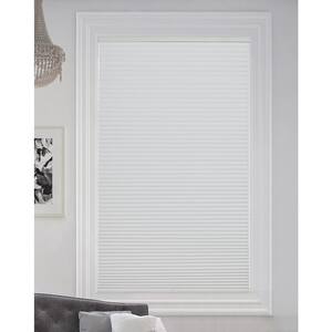 White Cordless Blackout Fabric Cellular Shade 9/16 in. Single Cell 60 in. W x 72 in. L