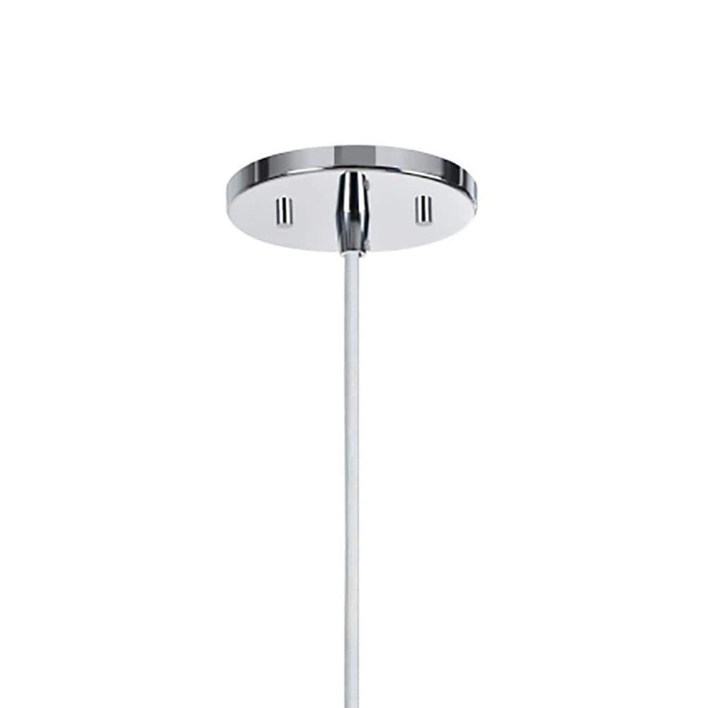 Smoke Glass and Chrome Mini Pendant Light for Indoor Use