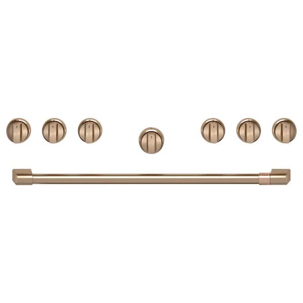 Pro Range Handle and Knob Kit in Brushed Bronze