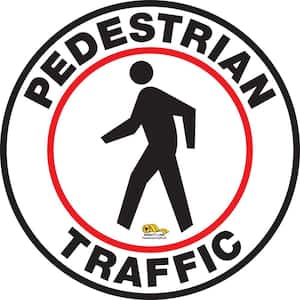 12 in. Pedestrian Traffic Floor Sign
