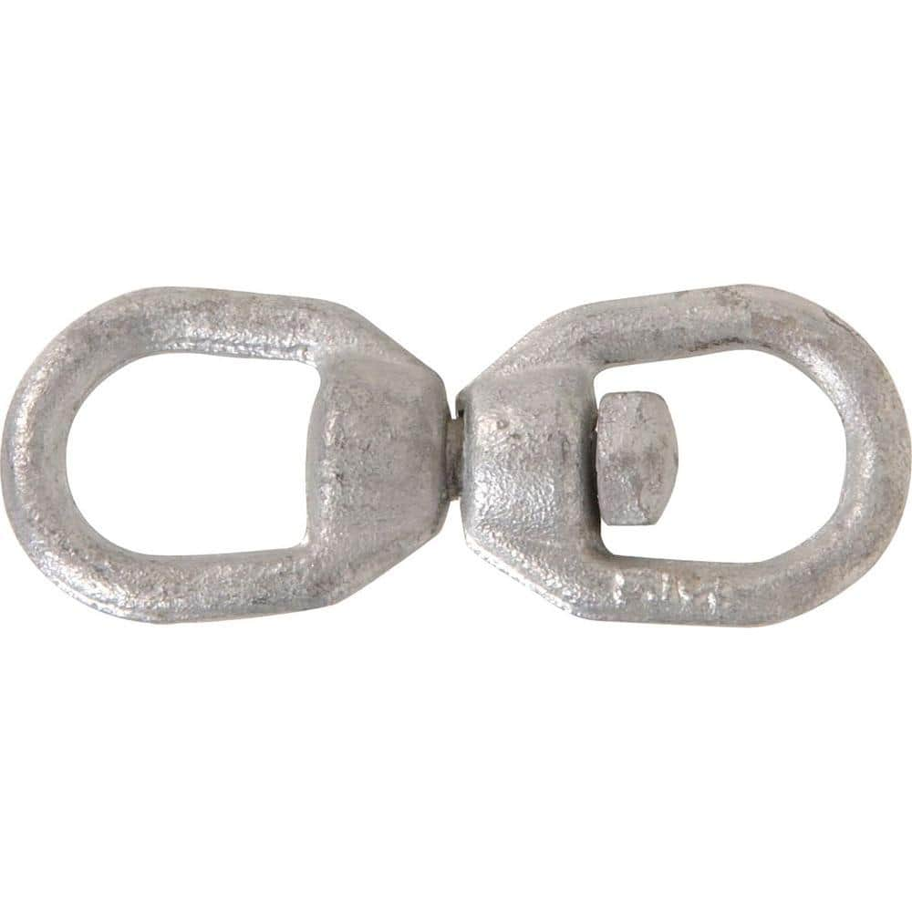 The Hillman Group 1/2 in. Hot-Dipped Galvanized Forged Steel Swivel (3-Pack)