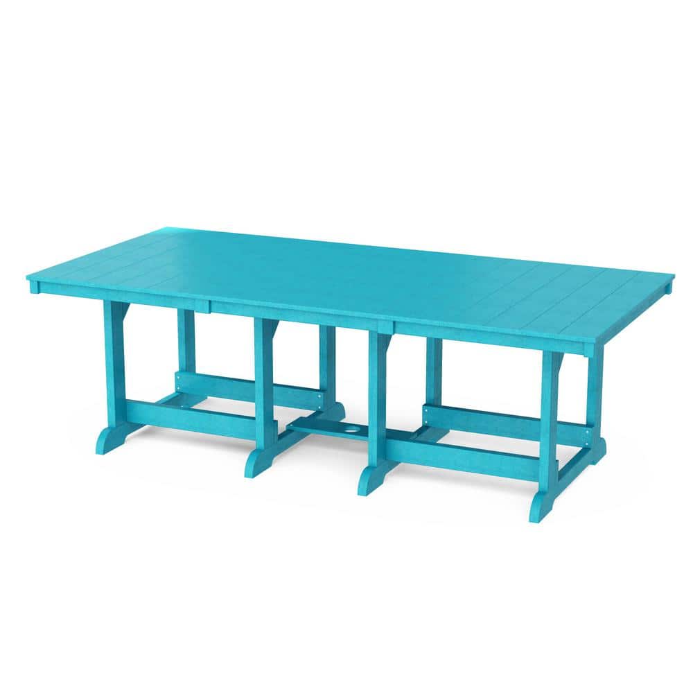 Heritage Aruba Blue HDPE Plastic 44 in. x 94 in. Outdoor Dining Table price history on PriceWatchPro