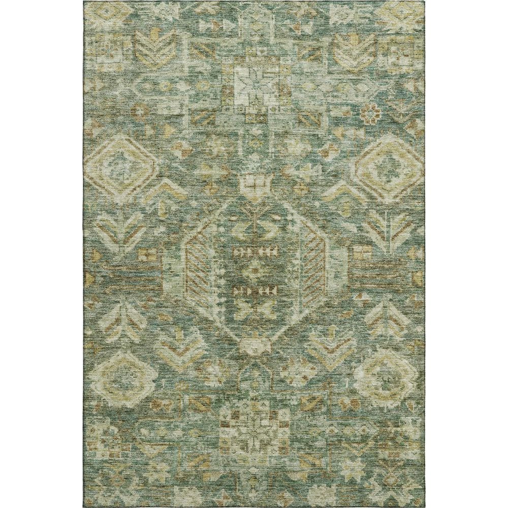 Mayfield Premium Machine Washable Abstract AMF2356 Fern 5 ft. x 7 ft. 6 in. Area Rug price history on PriceWatchPro