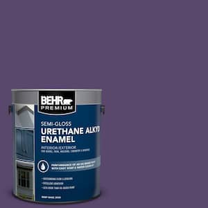 1 gal. #P570-7 Proper Purple Urethane Alkyd Semi-Gloss Enamel Interior/Exterior Paint