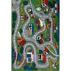 Fun Time Country Fun Multi Colored 8 ft. x 11 ft. Area Rug