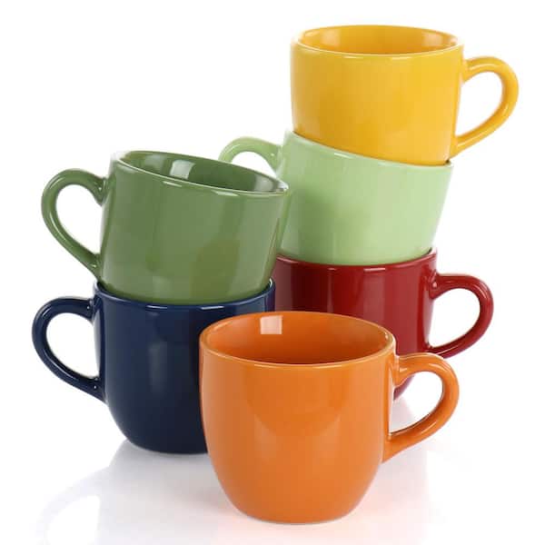 Coffee Mug-Erose Coffee Cup - Flaming Grass Ceramic