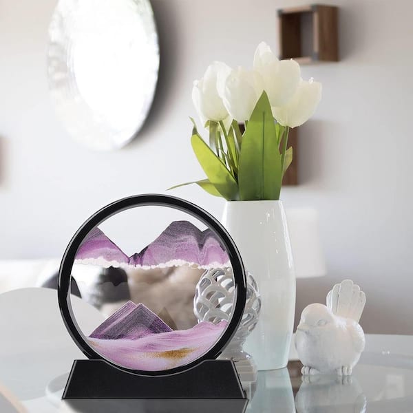 Have a question about Afoxsos Purple 3D Hour Glass Moving