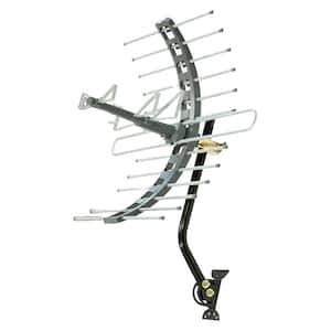 70 Miles Long Range Reception Amplified UHF 4K 1080P Digital Outdoor TV Antenna with Mount Pole & Weather Resistant
