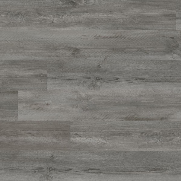 MSI Pelican Gray 7 in. x 48 in. Rigid Core Luxury Vinyl Plank Flooring (23.77 sq. ft. / case)