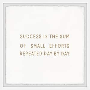 "Small Efforts" by Marmont Hill Framed Typography Art Print 12 in. x 12 in.