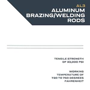 12 in. Aluminum Brazing and Welding Rods (4-Pack)
