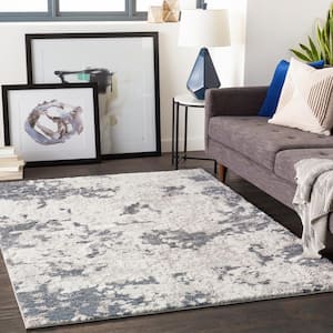 Jovita Gray 6 ft. 7 in. x 9 ft. 6 in. Abstract Area Rug
