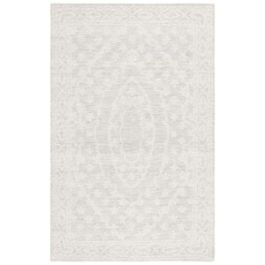 Ebony Ivory/Light Blue Doormat 3 ft. x 5 ft. Traditional Area Rug