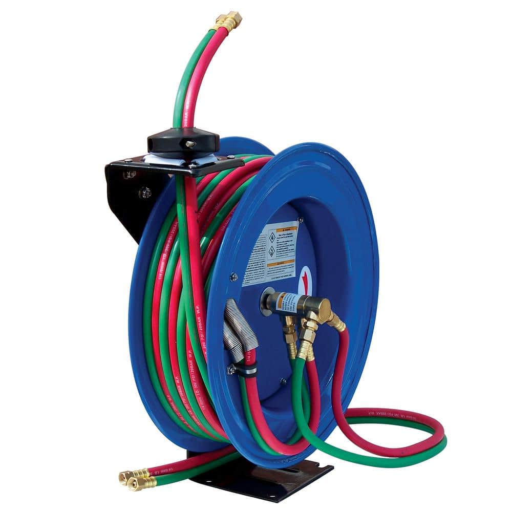 Weldcote HRMWOT Manual Hose Reel for 100 ft of Twin Gas Hose 