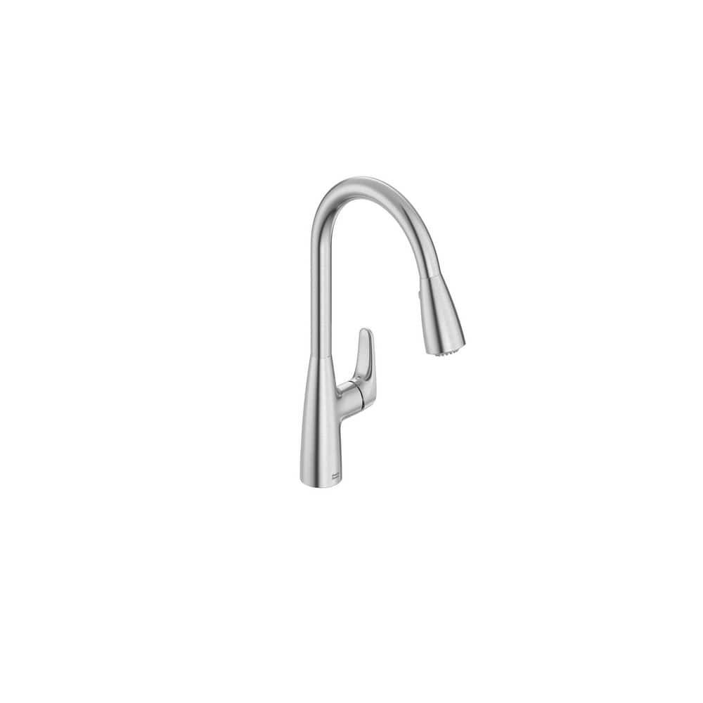 Stainless Steel Single-Handle Pull-Down Kitchen Faucet with Spray