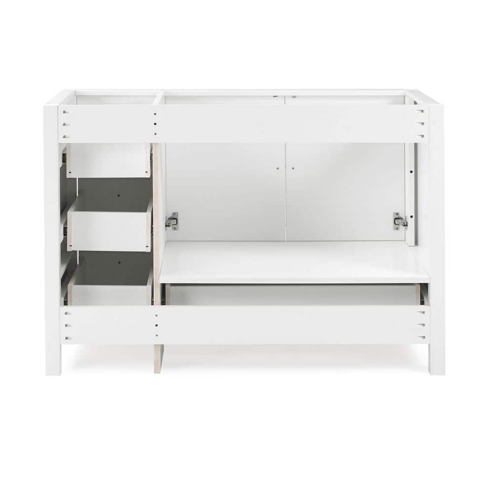 Williamsburg 48" White Pine Vanity Cabinet with Soft Close Drawers