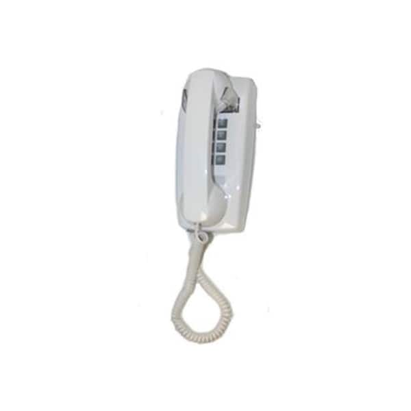 Cortelco Wall Corded Telephone with Volume Control - White