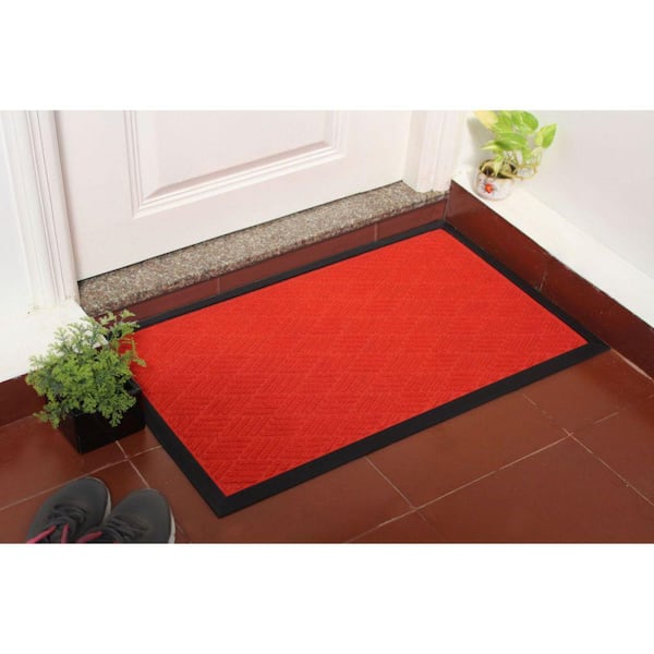 Red Camouflage Funny lloween Gift Doormat Carpet Mat Rug Polyester