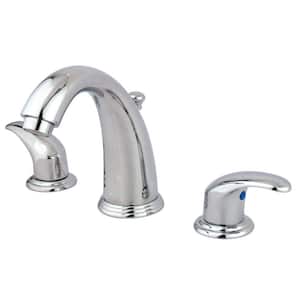 Legacy 8 in. Widespread 2-Handle Bathroom Faucets with Plastic Pop-Up in Polished Chrome