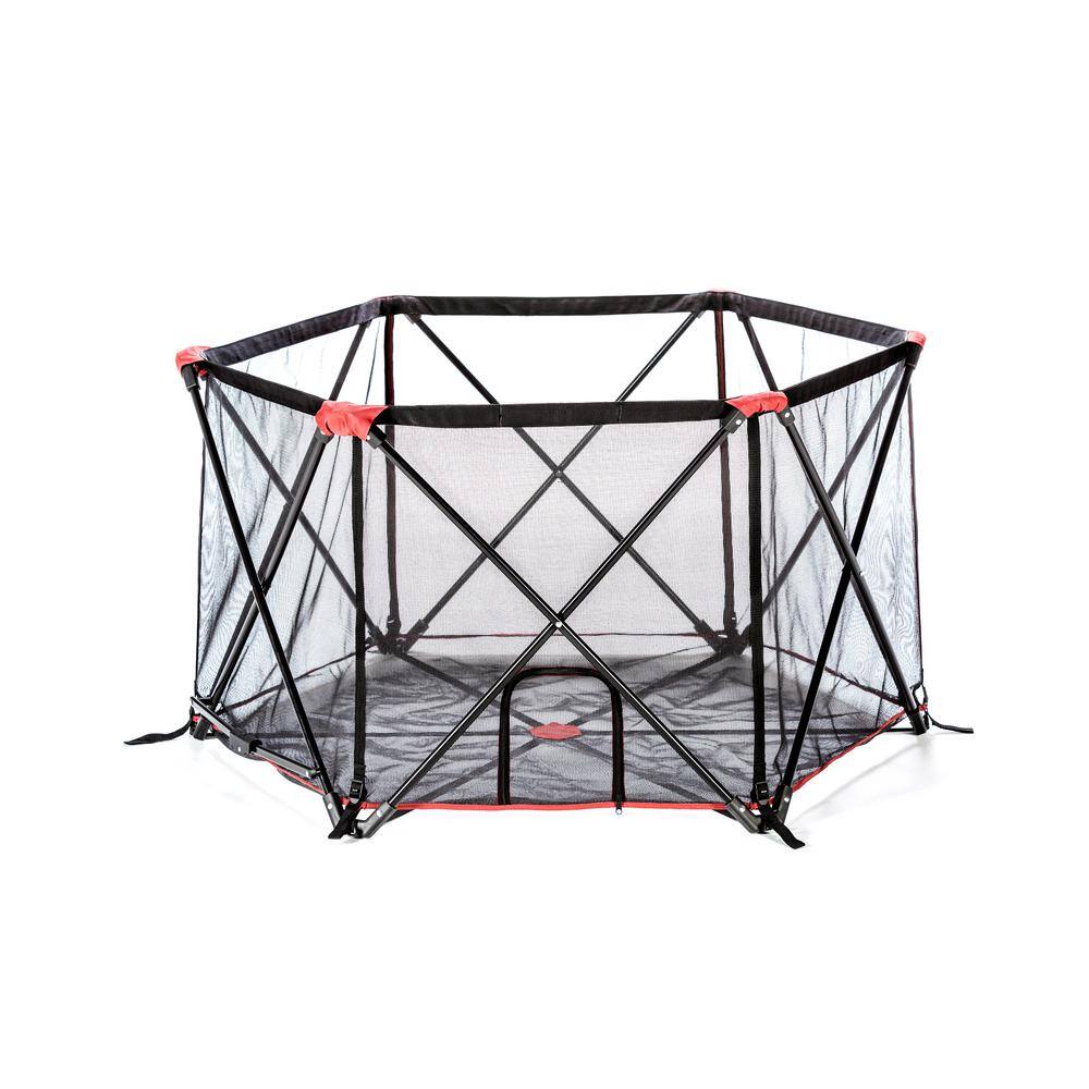 Carlson Pet Products Carlson 6 Panel Portable Pet Pen, Red