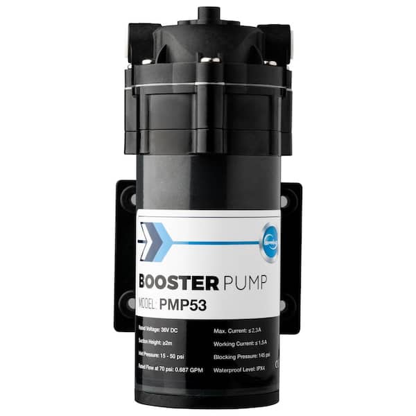 ISPRING PMP53 Booster Pump for RCS5T Reverse Osmosis Water Filtration System, PMP500's Upgraded Version, Pre-Wired Quick-Connect