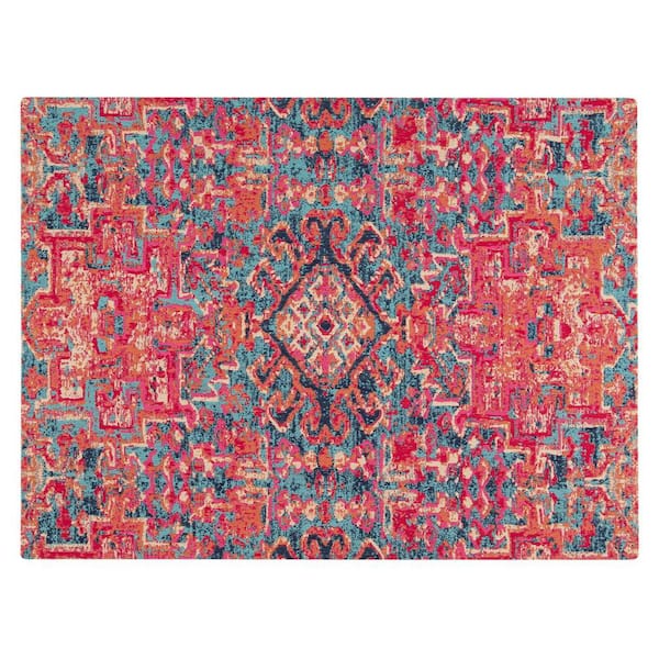 Anji Mountain Merida Multi-Colored 54 in. x 40 in. Polyester Chair Mat