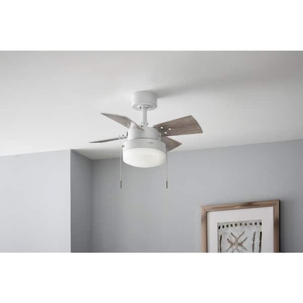 Hampton Bay Metarie Ii 24 In Indoor, 24 Inch Ceiling Fan With Light