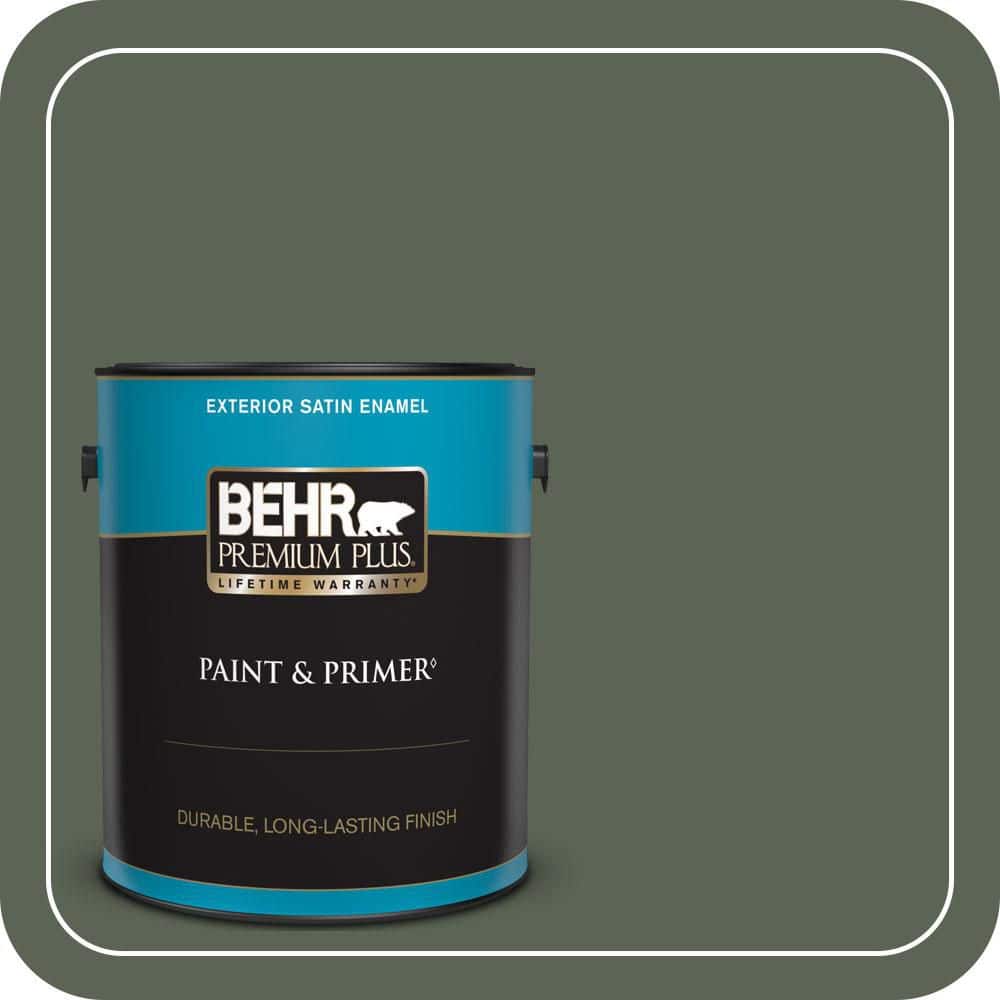 1 gal. #T13-16 Pine Cone Pass Satin Enamel Exterior Paint & Primer price history on PriceWatchPro