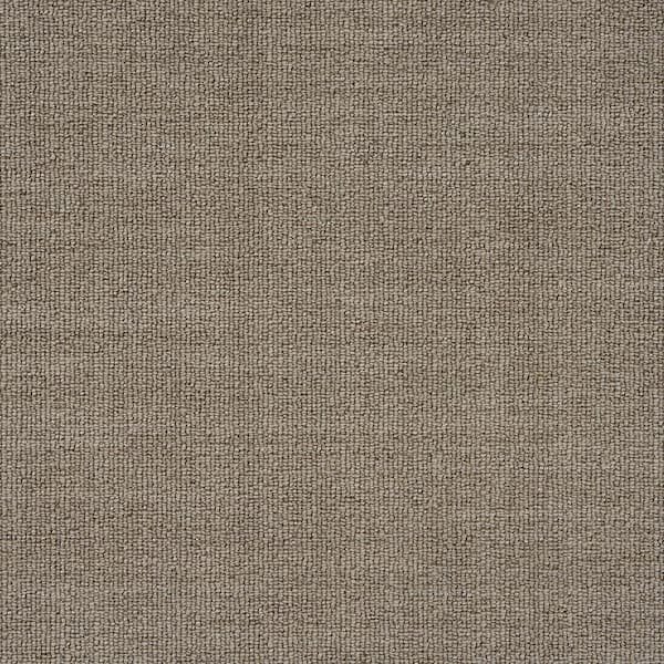 Natural Harmony Sky Breeze - Earth - Blue 13.2 ft. 36 oz. Wool Loop Installed Carpet