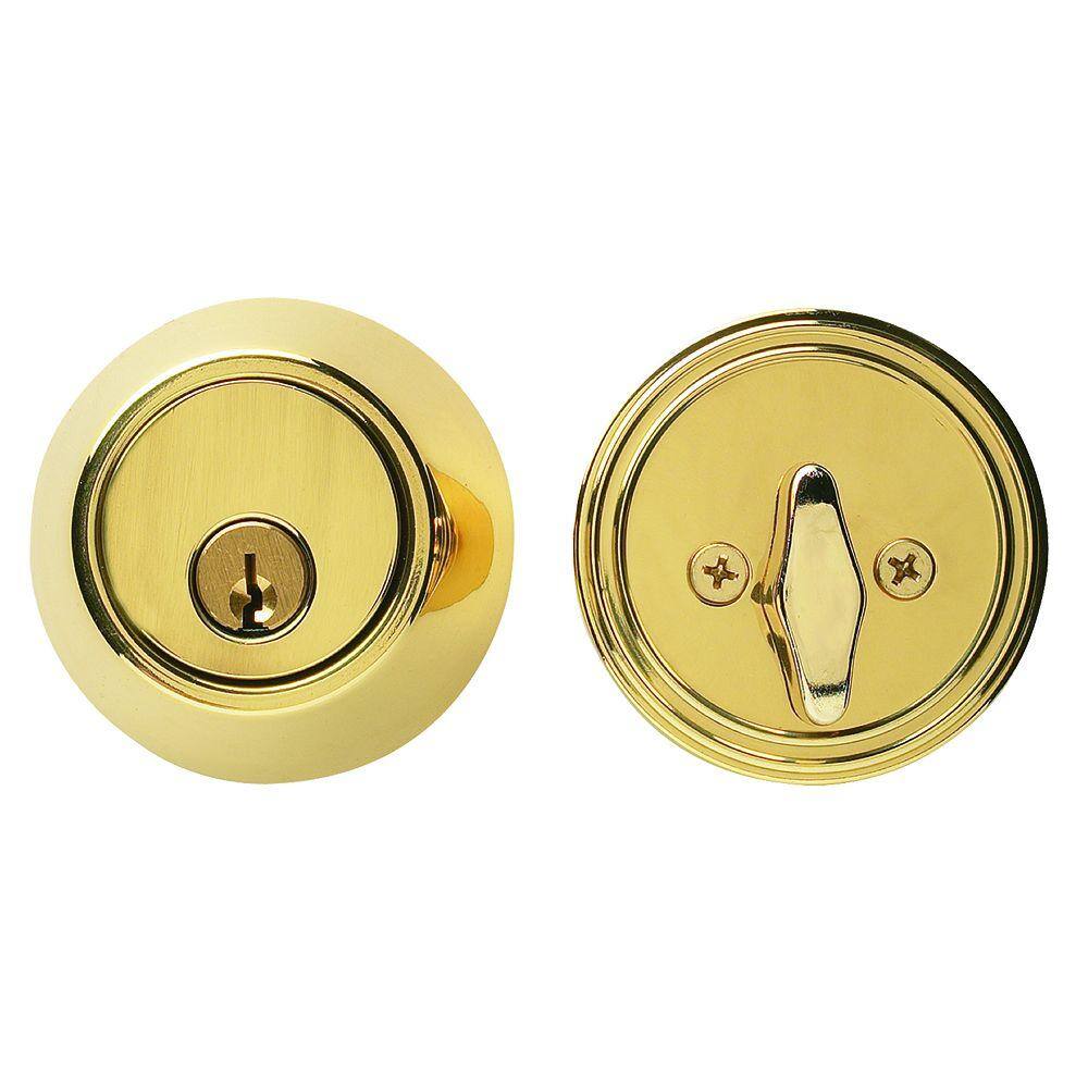 Bright Brass Residential Single Cylinder Deadbolt price history on PriceWatchPro
