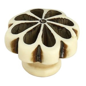 Crafted 1-1/3 in.(34 mm) Cream Cabinet Knob