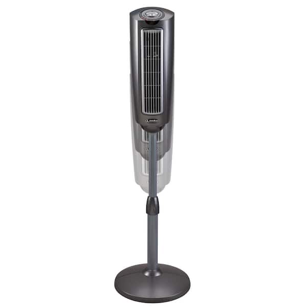 Lasko 52 in. Space-Saving Pedestal Fan with Remote Control 2535 - The Home  Depot