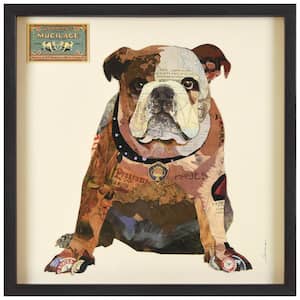25 in. x 25 in. "Men's Best Bully" Dimensional Collage Framed Graphic Art Under Glass Wall Art