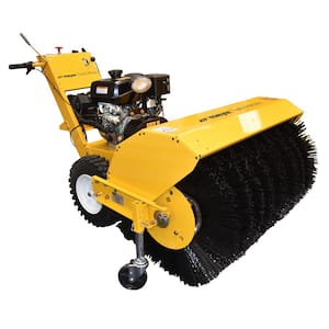 Commercial-Grade 36 in. Single-Stage Walk-Behind Rotary Gas Snow Blower/Broom