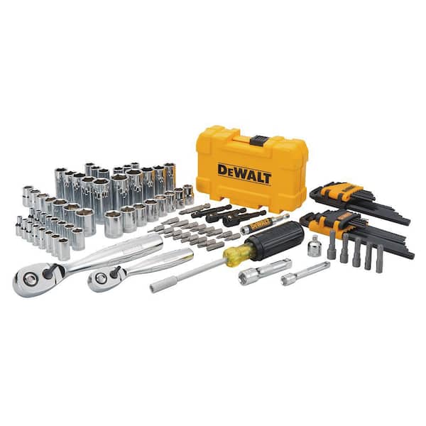 DEWALT - 1/4 in. x 3/8 in. Drive Polished Chrome Mechanics Tool Set (108-Piece)