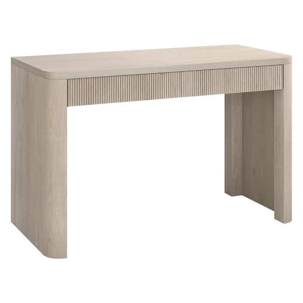 Palmera 47.5 in. Alder White Writing Desk