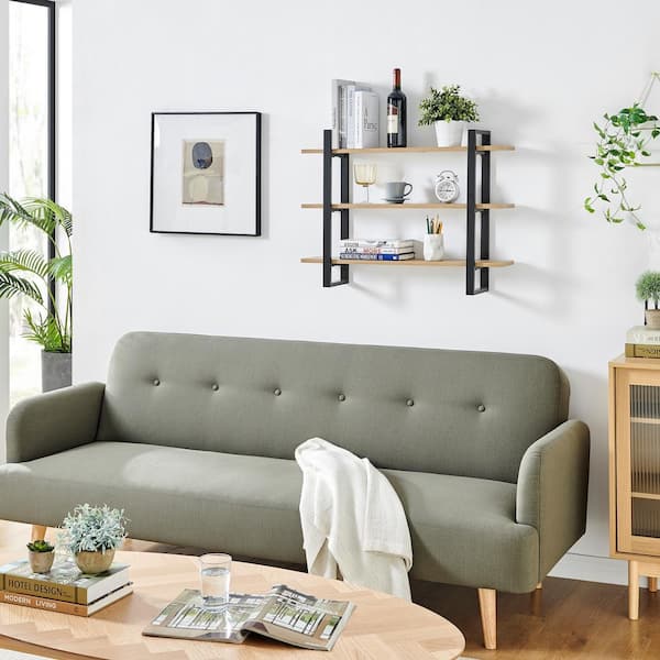 DANYA B Rio 3-Tier 31.5 in. W x 7 in. D x 35.5 in Modular Floating