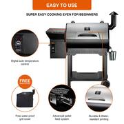 694 sq. in. Wood Pellet Grill and Smoker PID 2.0, Bronze