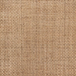 Estera Hand Woven Boucle Chunky Jute Natural 5 ft. Square Area Rug