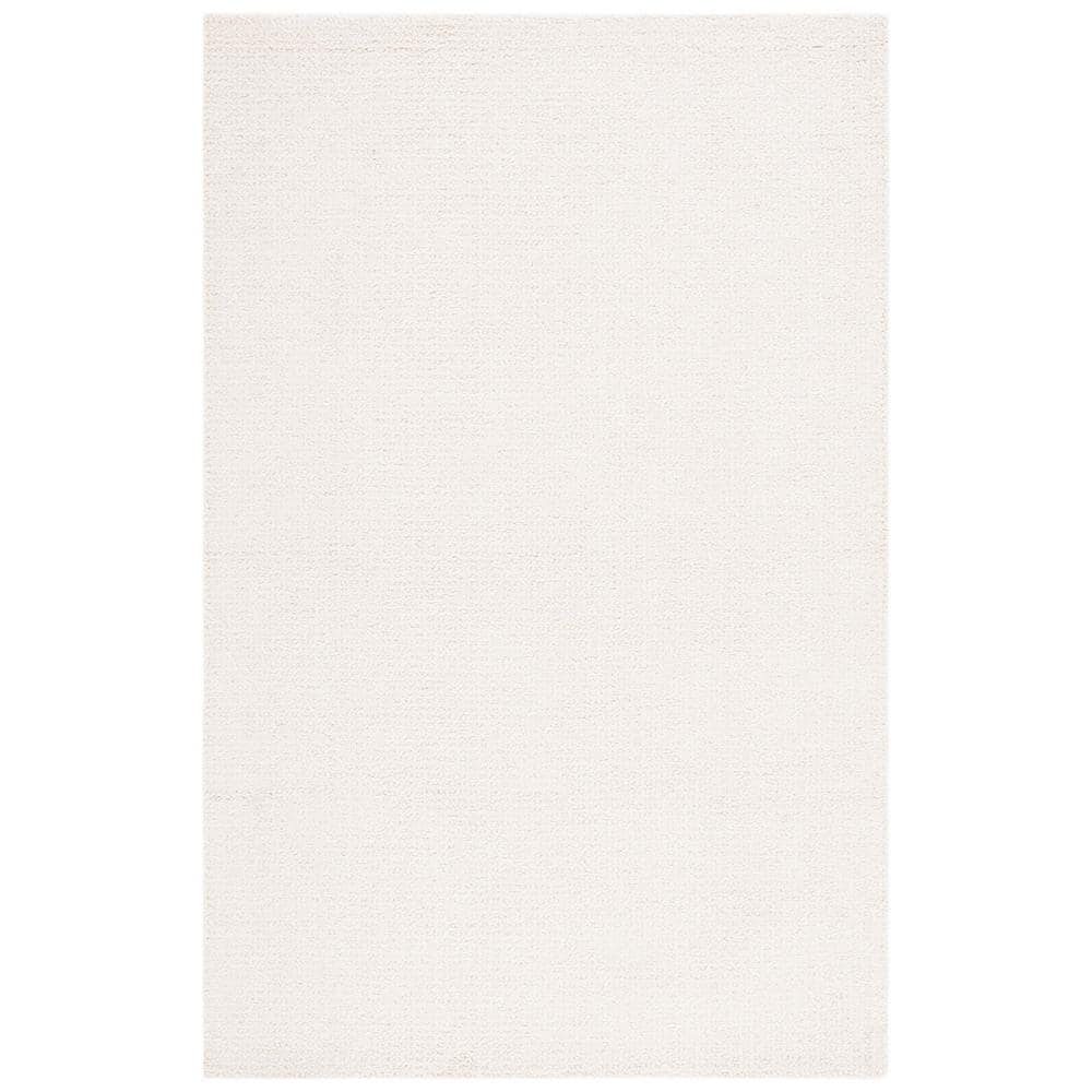 Ivory Abstract Hand-Tufted Wool 3' x 5' Area Rug
