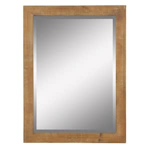 Medium Rectangle Beveled Glass Pueblo Mirror (40 in. H x 30 in. W)