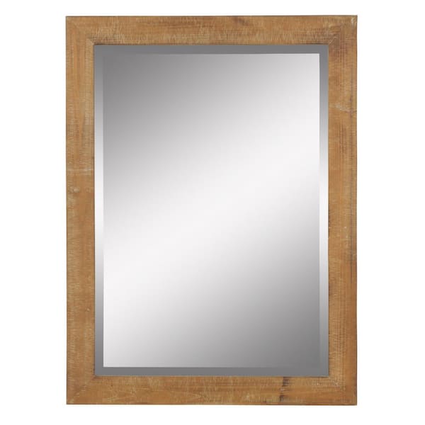 Medium Rectangle Beveled Glass Modern factory Mirror (40 in. H x 30 in. W)